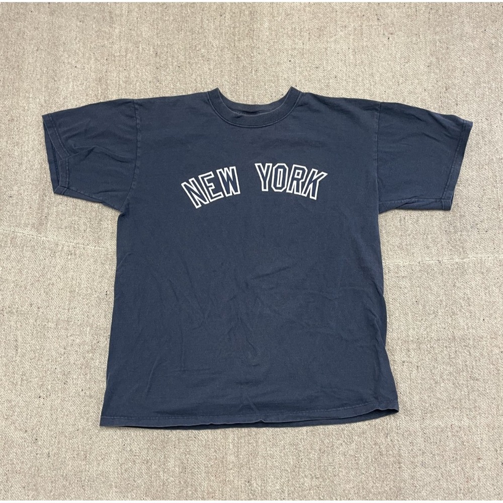 vintage New York shirt mens large‎ blue 1990s